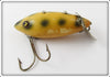 Vintage Heddon White With Green Spots Deep O Diver Lure 7009E