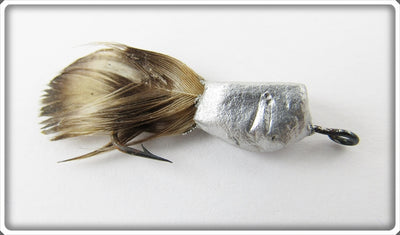 Vintage Jamison Silver & Brown Coaxer Floating Trout Fly Rod Lure