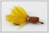 Vintage Jamison Brown & Yellow Coaxer Floating Trout Fly Lure