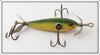 Vintage Heddon Green Crackleback Early 100 Minnow Lure 100 GCB