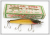 Vintage Creek Chub Golden Shiner Snook Pikie Lure 3404 In Box