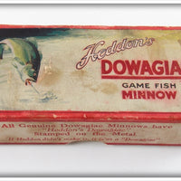 Vintage Heddon Red Scale Baby Crab Wiggler Empty Box 1909H