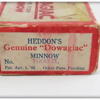 Heddon Red Scale Baby Crab Wiggler Empty Box 1909H
