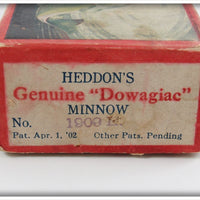 Heddon Red Scale Baby Crab Wiggler Empty Box 1909H