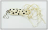 J & J Tackle Co White & Black Spotted Dancer In Box