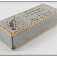 J & J Tackle Co White & Black Spotted Dancer In Box