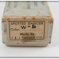 J & J Tackle Co White & Black Spotted Dancer In Box