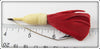 Jamison White Red Feather Underwater Coaxer