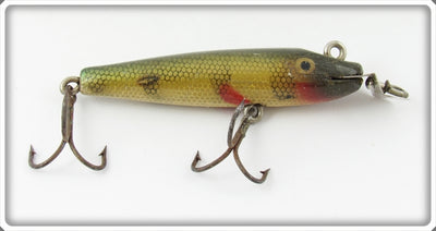 Vintage Creek Chub Perch Painted Eye Midget Pikie Lure 2201 