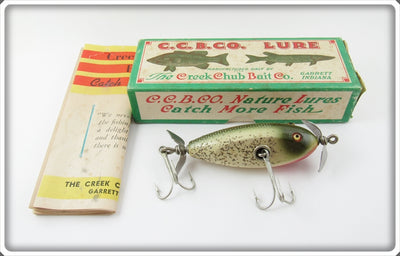 Creek Chub Silver Flash Baby Injured Minnow Lure In Box 1618