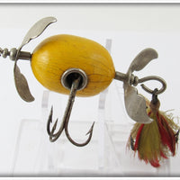 Vintage Shakespeare Yellow Whirlwind Spinner Lure #6