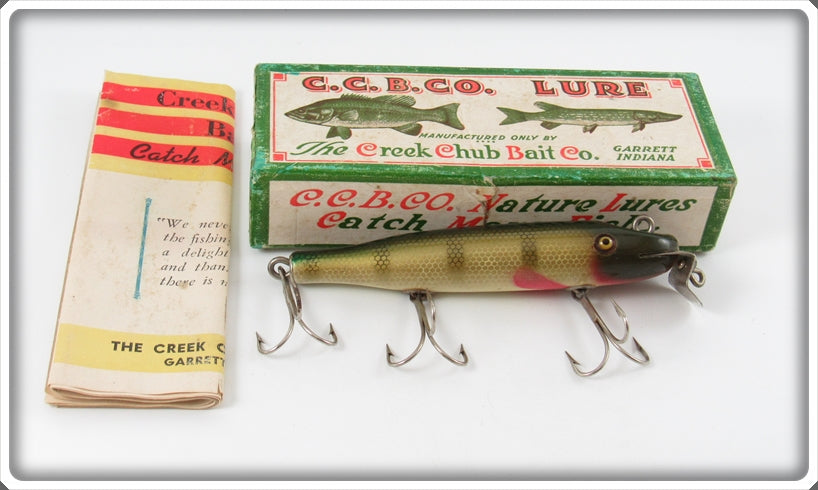 Vintage Creek Chub Perch Double Line Tie Pikie Lure 701 In Box 