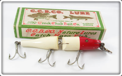 Creek Chub Red & White Jointed Husky Pikie 3002 In Box