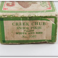 Creek Chub White And Red Jointed Snook Pikie 5502 In Box