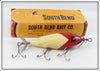 South Bend Red Arrowhead White Surf Oreno 963 RW Lure In Box
