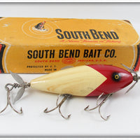 South Bend Red Arrowhead White Surf Oreno 963 RW Lure In Box