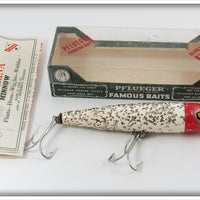 Pflueger White Red Silver Sparks Ballerina Lure 5437 In Box