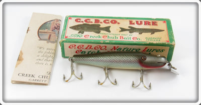 Vintage Creek Chub Silver Shiner Pikie Lure 704 In Box