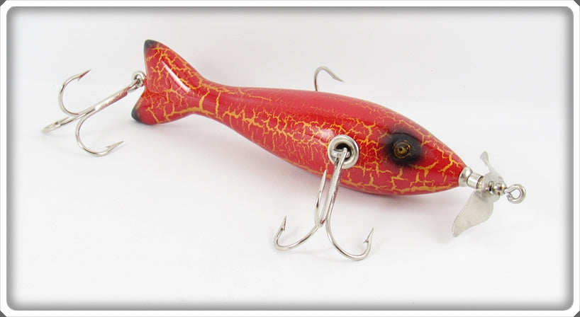 Contemporary Red & Yellow Crackleback Minnow Lure