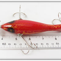 Contemporary Red & Yellow Crackleback Minnow
