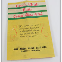 Creek Chub Golden Shiner Dingbat 5104 In Box