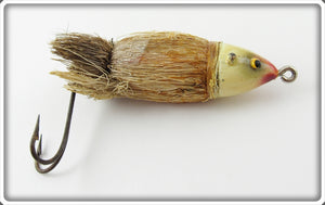 Vintage Paw Paw White Head Natural Hair Mouse Lure 68