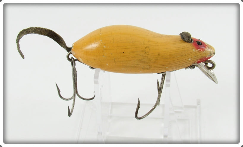Vintage Heddon White Mouse Meadow Mouse Lure 4000 WM For Sale