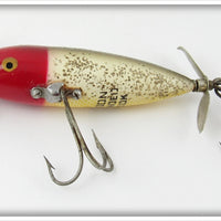 Vintage Heddon Red Head Flitter Wounded Spook Lure 9140 RHF