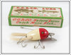 Vintage Creek Chub White Red Head Dingbat Lure 5102 In Box