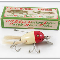 Vintage Creek Chub White Red Head Dingbat Lure 5102 In Box