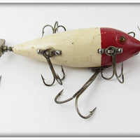 Vintage Heddon Fisherman Repainted Six Hook Musky Minnow 600 