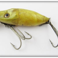 Vintage Heddon Yellow & Black Water Wave River Runt Lure E9110YB