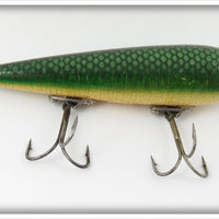 Vintage Heddon Green Scale Zaragossa Lure 6509D