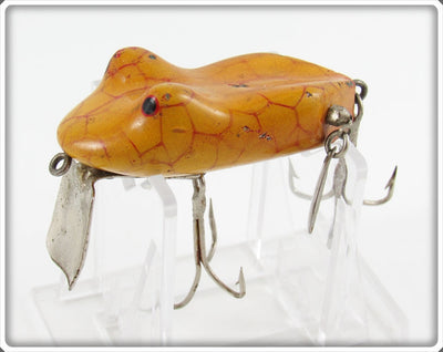 Vintage F.P. Holmgren Orange & Red Frog Lure