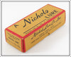 Nichols Lure Co Inc Amber & Red Shrimp In Box
