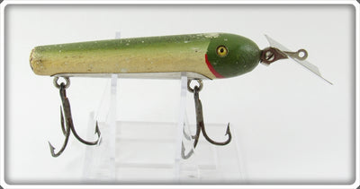 Fred Paulson Green & White Paulson's Combination Minnow Lure