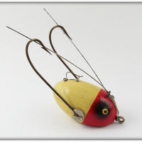 Vintage South Bend Red Head White Plug Oreno Lure 959 RH