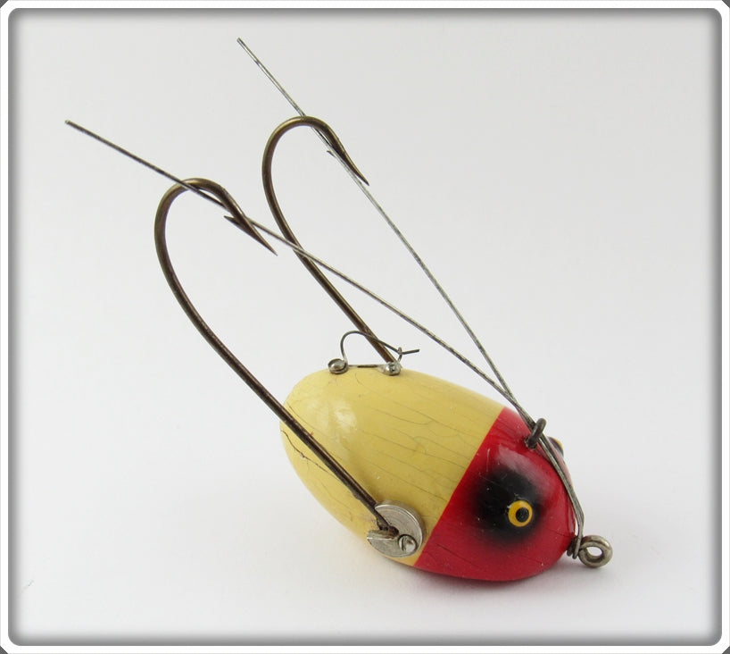 Vintage South Bend Red Head White Plug Oreno Lure 959 RH