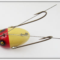 South Bend Red Head White Plug Oreno