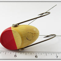 South Bend Red Head White Plug Oreno