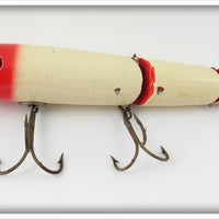 Vintage Weller Red & White Jointed Minnow Lure