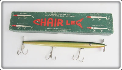 The Chair Leg Tackle Co Green & Gold Scale Chair Leg In Box S 100 Surface