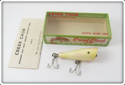 Creek Chub Pearl Spinning Plunker In Correct Box 9238