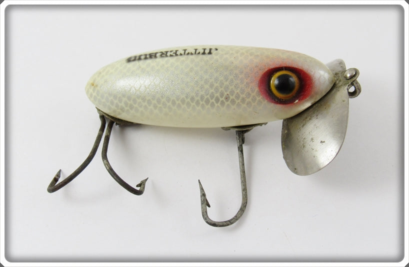 Arbogast White & Silver Scales Jitterbug