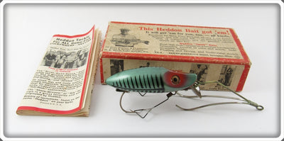 Vintage Heddon Green Shore No Snag River Runt In Box N9119XRG