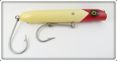 South Bend Red Arrowhead White Body Tarp Oreno Lure 979 RW