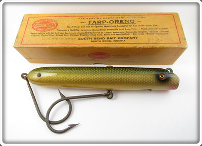 South Bend Scale Finish Green Blend Tarp Oreno Lure In Box 979 SF