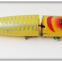 Vintage Heddon Yellow Shore Salmon King Zig Wag Lure 8369XRY