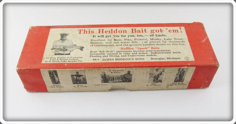 Heddon Allen Stripey Salmon King Zig Wag Empty Box 8369PAS 