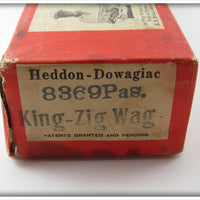 Heddon Allen Stripey Salmon King Zig Wag Empty Box